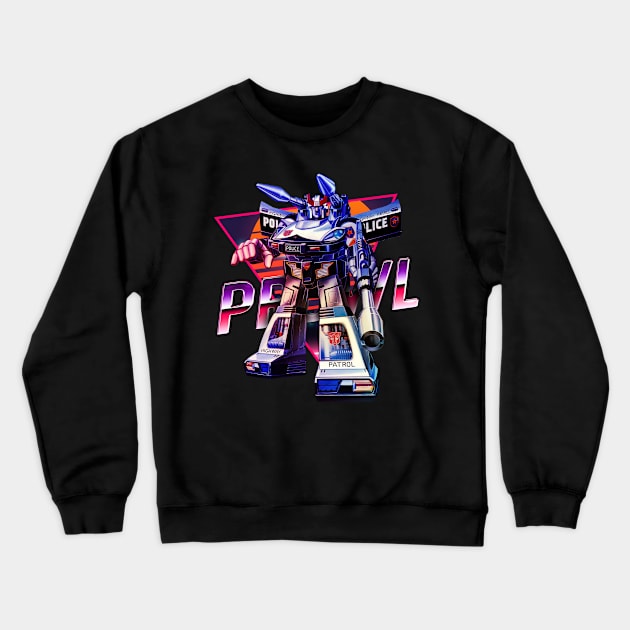 Retro neon prowl Crewneck Sweatshirt by BrokenSpirit